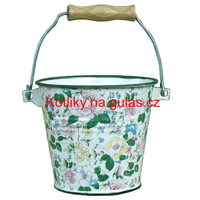 Smaltované vědro 1 L DECOR