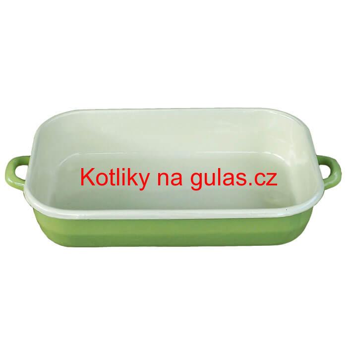 Smaltovaný pekáč 46 x 24 cm GREEN