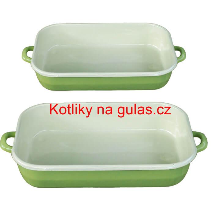 Smaltované pekáče GREEN 2 ks