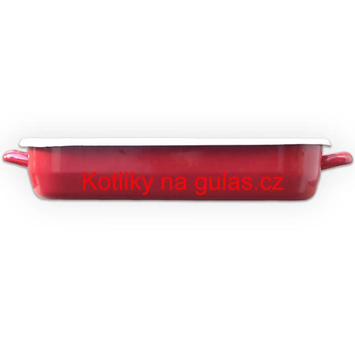 Smaltovaný pekáč 46 x 24 cm ČERVENÝ