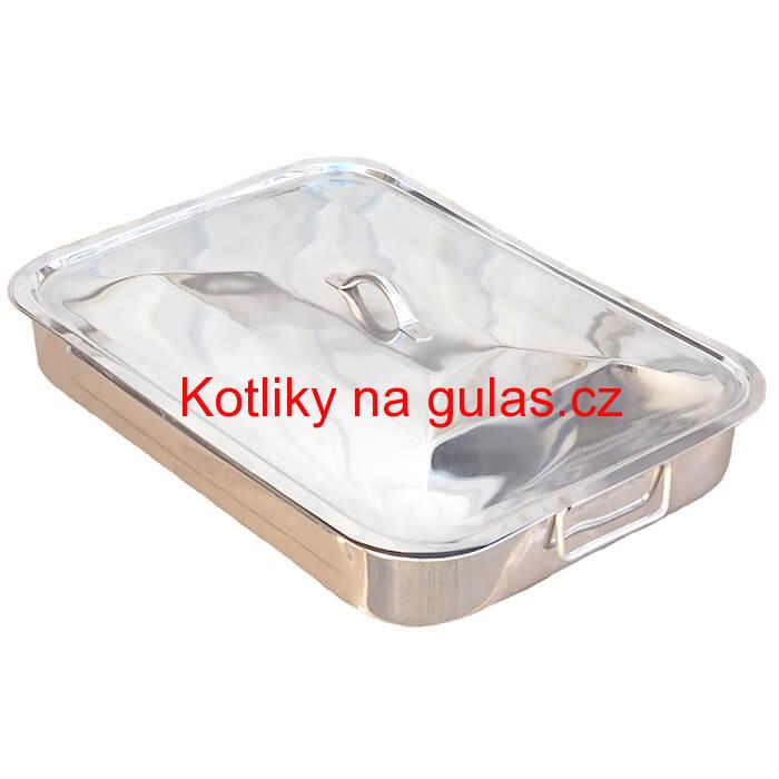 Nerezový pekáč s poklicí 42 x 31 cm INOX