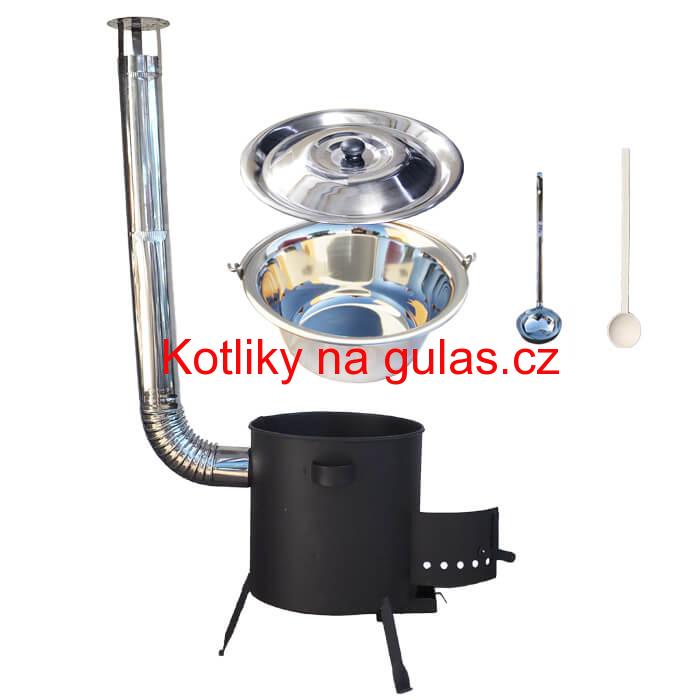 Nerezový kotlík 22 L (0,8 mm) + žáruvzdorná kotlina (1 mm) 42 PLUS 600