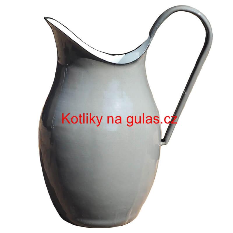 Smaltovaná konvice na vodu 2 L ŠEDÁ