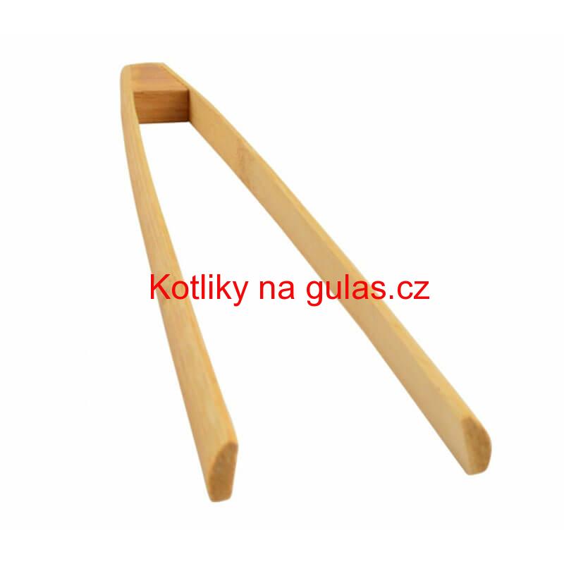 Dřevěné grilovací kleště 30 cm