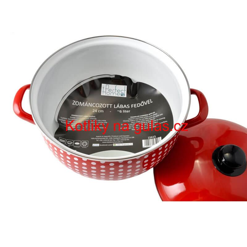 Smaltovaný kastrol DECOR 6 L