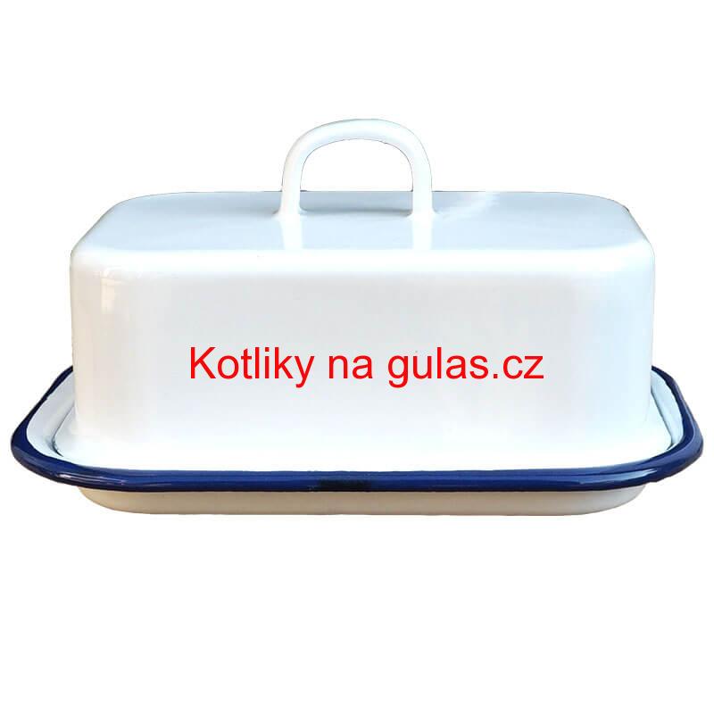Smaltovaná maselnička - bílá