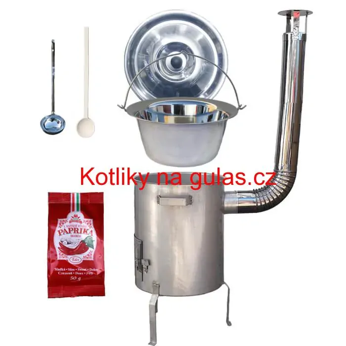 Nerezový kotlík 20 L (1,2 mm) INOX + nerezová kotlina (1,5 mm) 42 cm STRONG EXCLUSIVE