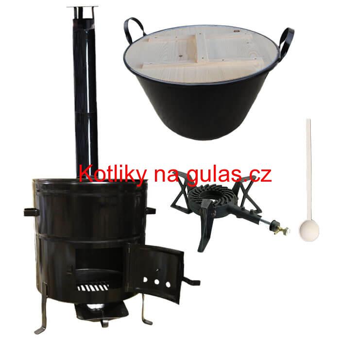 Zabijačkový kotlový set 100 L + hořák + kouřovod zdarma!