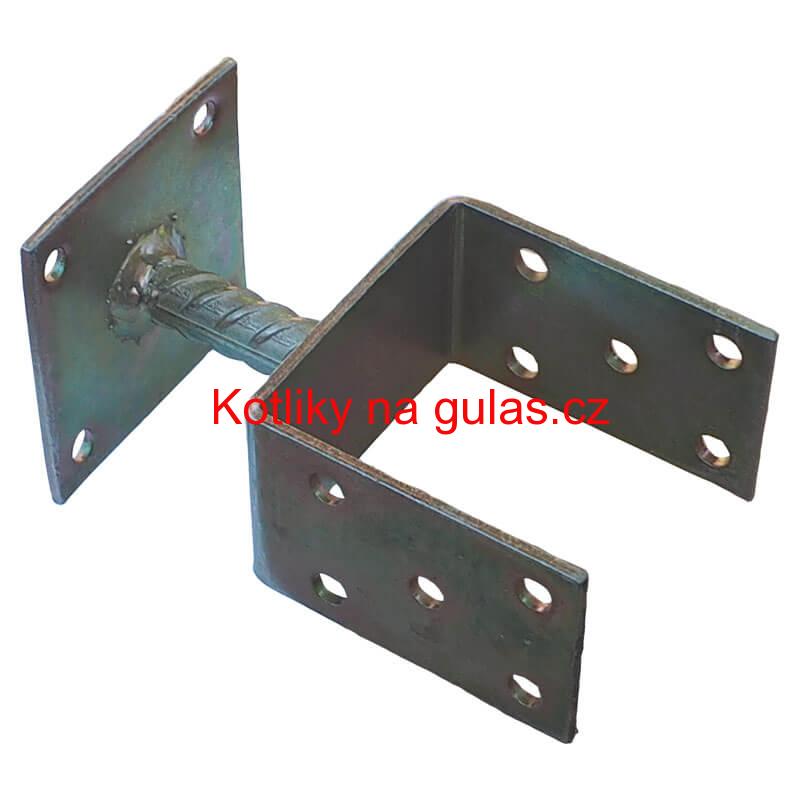 Patka na plotně kotevní, pozinkovaná 9 cm