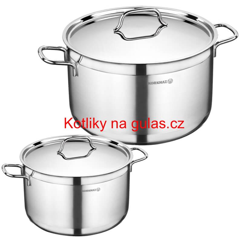 Sada nerezových hrnců s poklicí 2 ks 8,5 L, 11 L