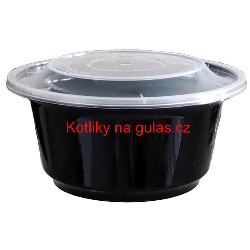 Plastový box (miska) na guláš + víčko 1000 ml