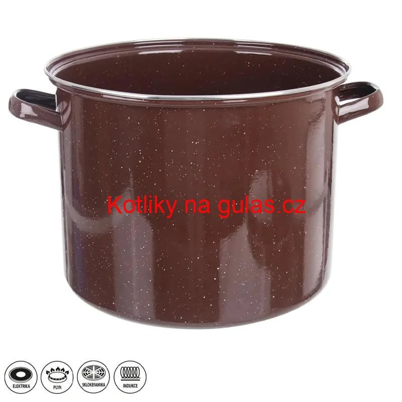 Hrnec hrubostenný smaltovaný bez poklice 20 l FALCO + paprikový pepř na guláš - sladké 100 g