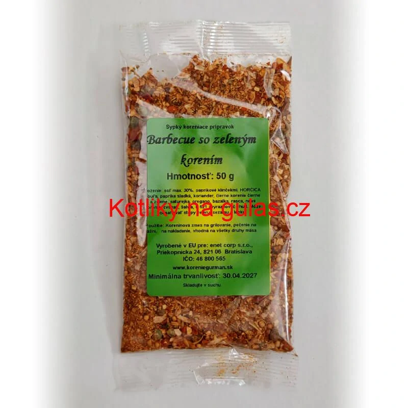 Barbecue se zeleným pepřem 50 g