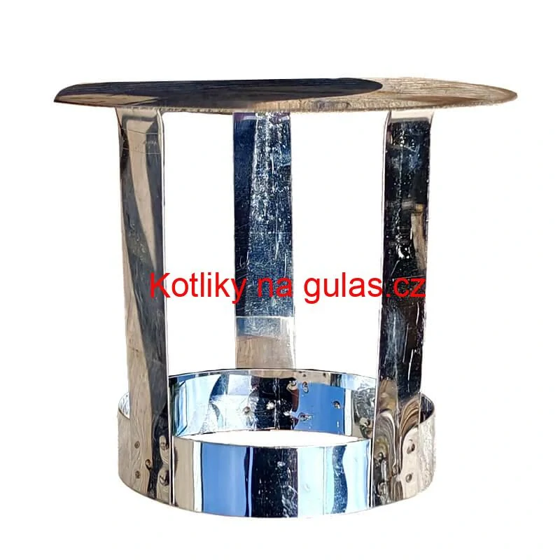 Nerezová stříška na kouřovod INOX