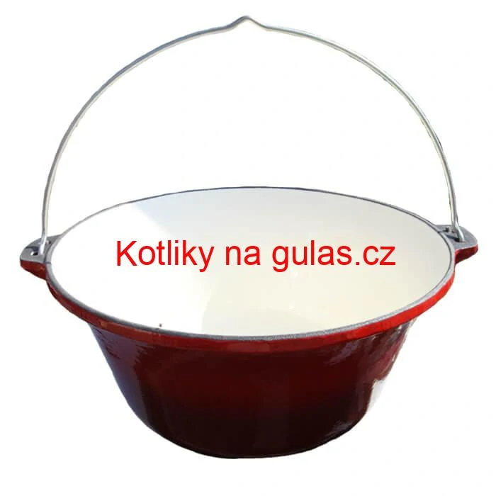 Litinový kotlík 22 L - smaltovaný povrch