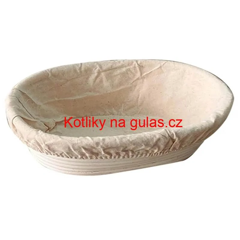 Ratanová miska na kynutí chleba – oválná