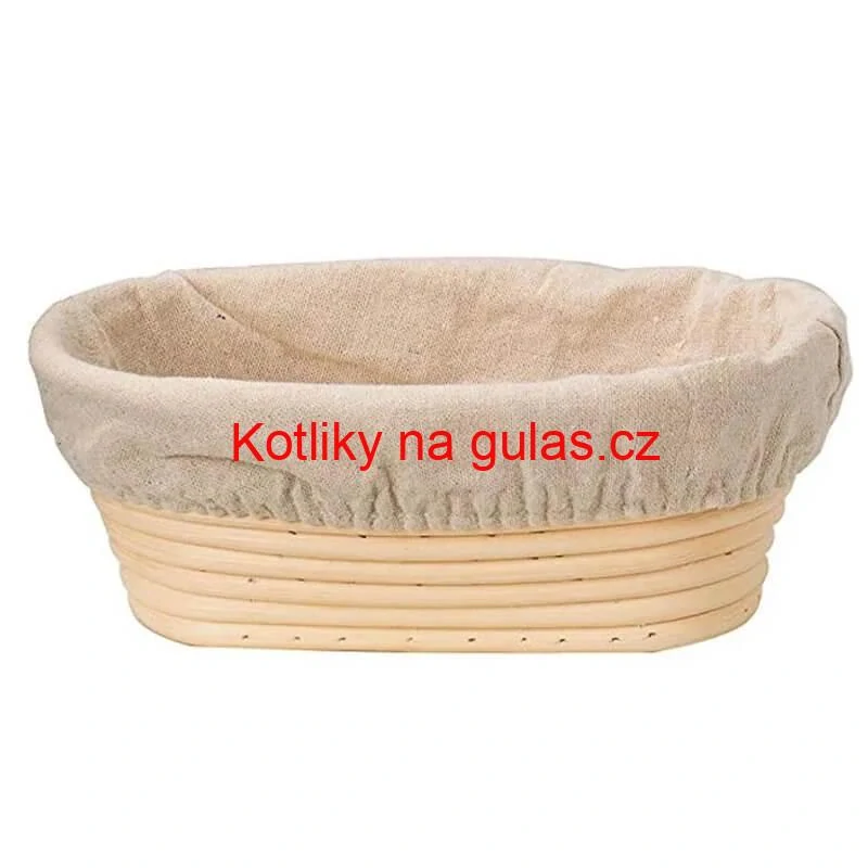 Ratanová miska na kynutí chleba – oválná