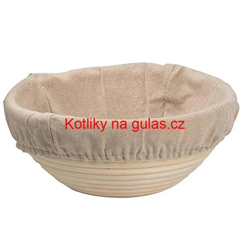 Ratanová miska na kynutí chleba – kulatá