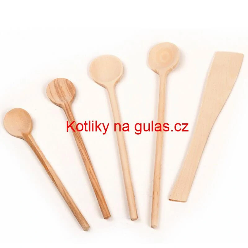 5-dílná sada dřevěných vařeček
