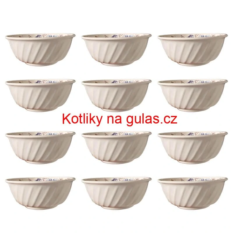 Plastová miska s květinovým vzorem (750 ml) – nyní v sadě 12 kusů!