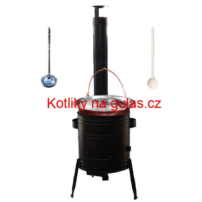 Měděný kotlík 30 L (1,2 mm) + kovová kotlina 45 PARTY (KOV)