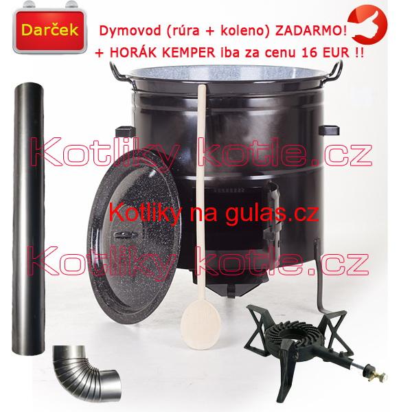 Zabijačkový kotlový set 80 L + hořák + kouřovod zdarma!