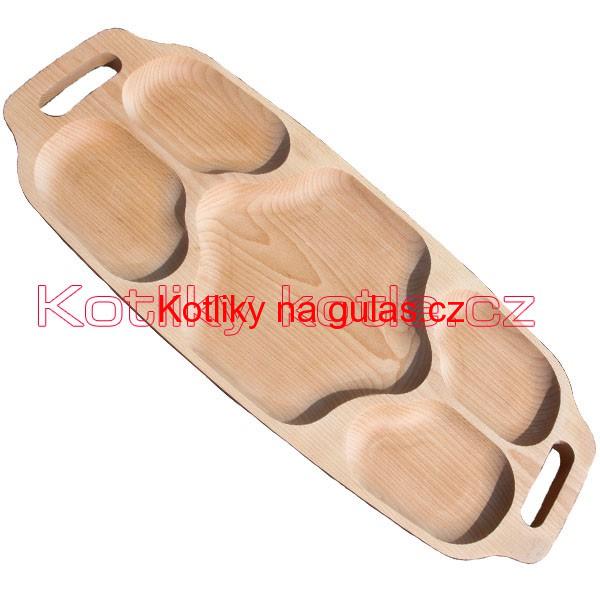 Servírovací dřevěný podnos