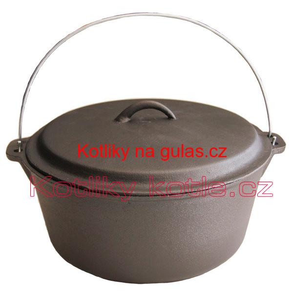 Litinový kotlík 7,2 L + poklice