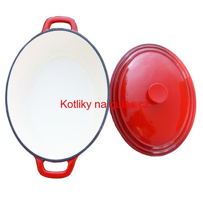 Litinový pekáč 6,2 L - červený