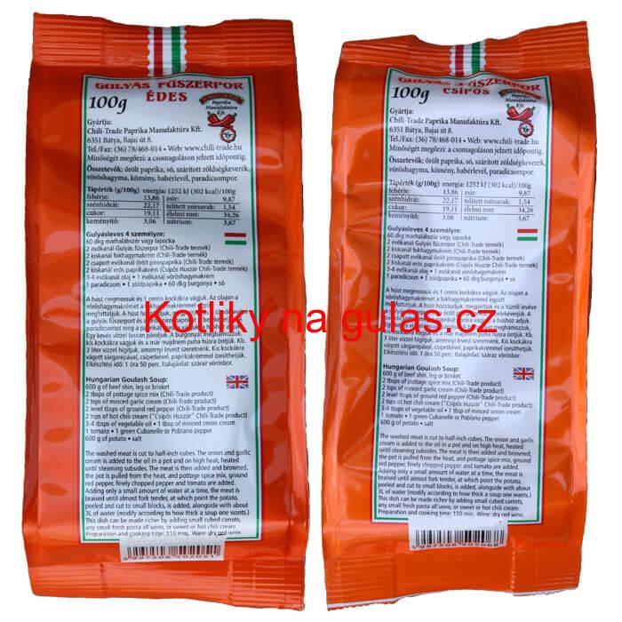 Paprikové koření na guláš - MIX 100g