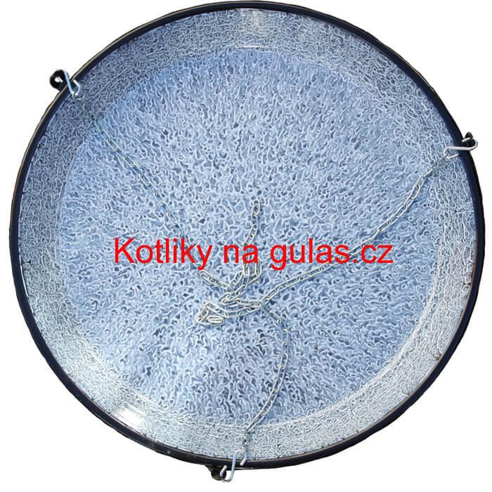 Smaltovaná grilovací pánev s řetězem