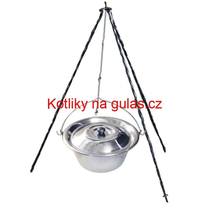Nerezový kotlík 8 L INOX + poklice + stojan CLASSIC