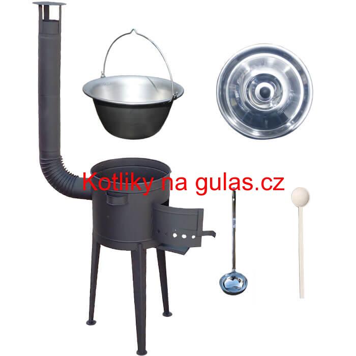 Nerezový kotlík 30 L (1,5 mm) + vysoká kotlina 45 cm PLUS 600