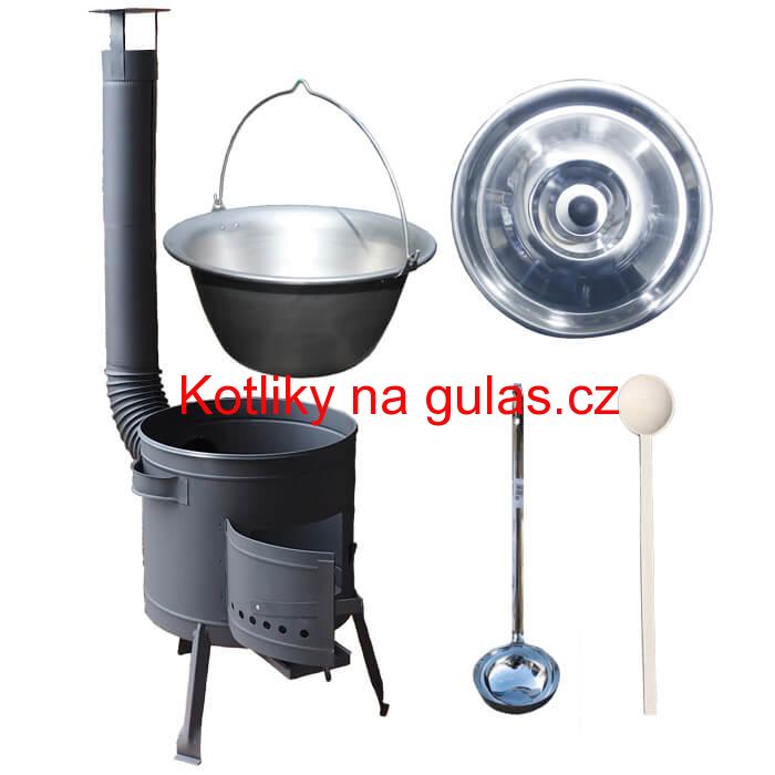 Nerezový kotlík 30 L (1,5 mm) + nízká kotlina 45 cm PLUS 600