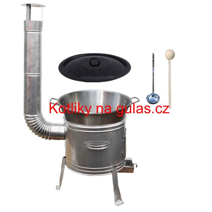 Nerezový kotel 40 L + nerezová kotlina 45 cm TOPLUX