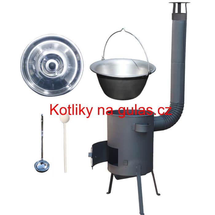 Nerezový kotlík 20 L (1,5 mm) + žáruvzdorná kotlina 42 PLUS 600 4 MM