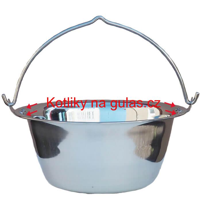 Nerezový kotlík 20 L (0,8 mm) s nýty