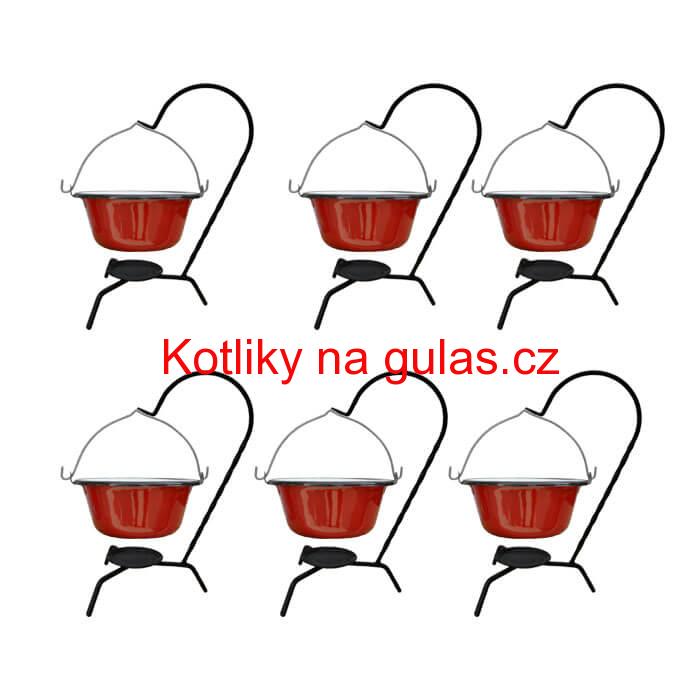 Servírovací souprava SMALT RED 6 ks