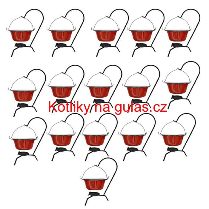 Servírovací souprava SMALT RED 16 ks