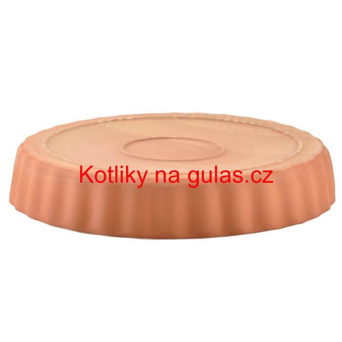 Hliněná forma na dort s glazurou 30 cm