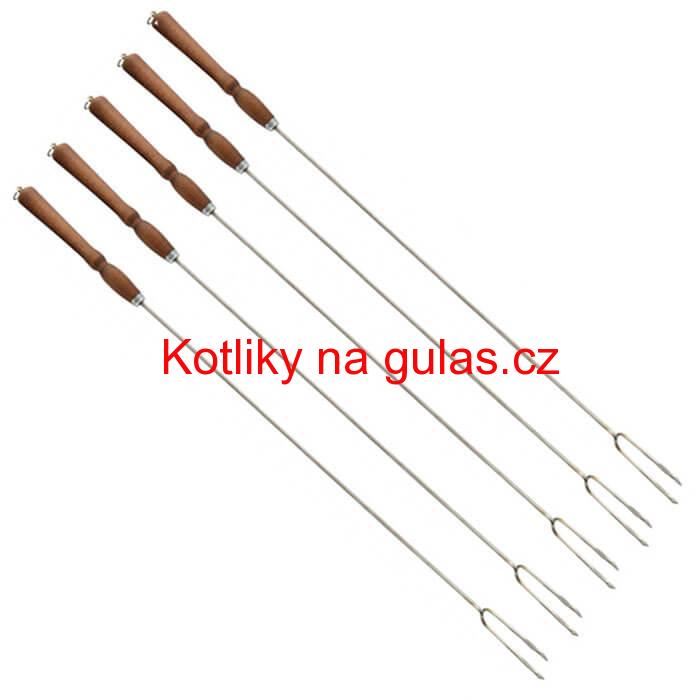 Vidličky na opékání 90 cm, 5 ks NEREZ