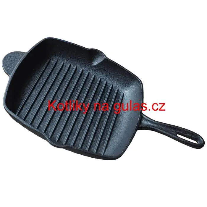 Litinová pánev na grilování a pečení 26 x 26 cm