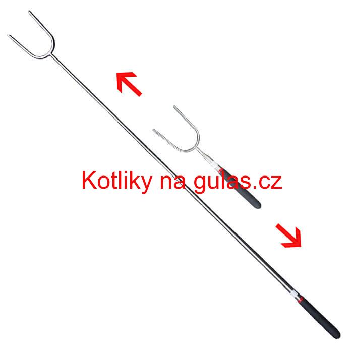 Vidlička na opékání 24,5 cm - 84,5 cm - teleskopická 1 ks