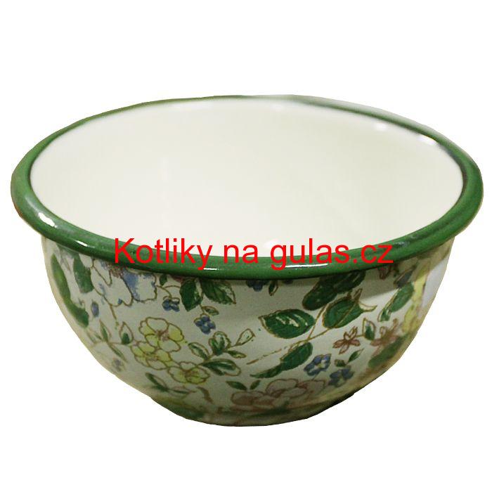 Smaltovaná vzorovaná miska 17 cm DECOR