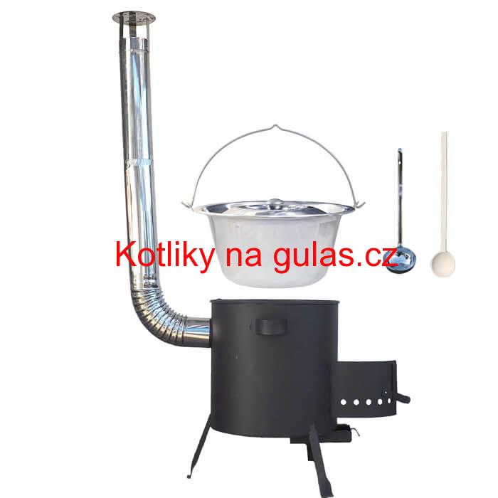 Nerezový kotlík 22 L (0,8 mm) + žáruvzdorná kotlina (1 mm) 42 PLUS 600