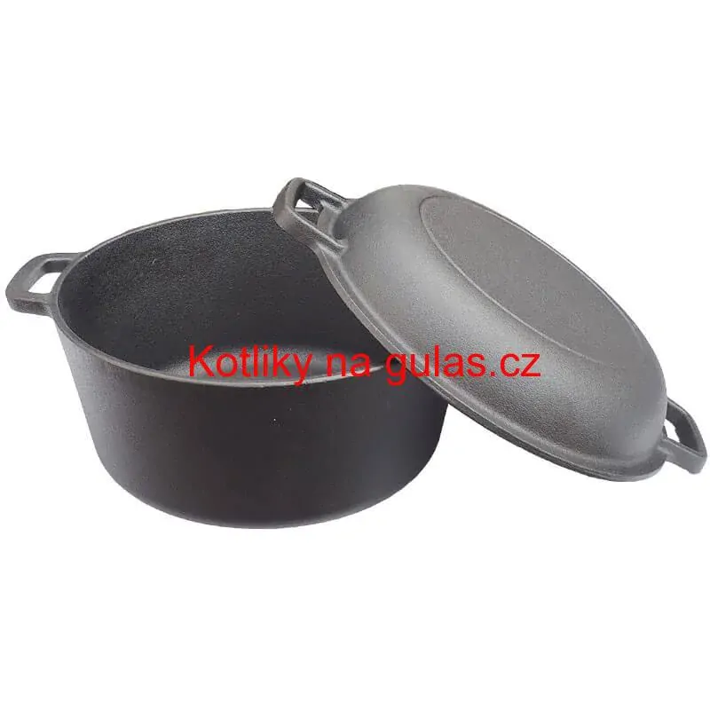 Litinový kastrol s pánví 2 v 1 26 cm