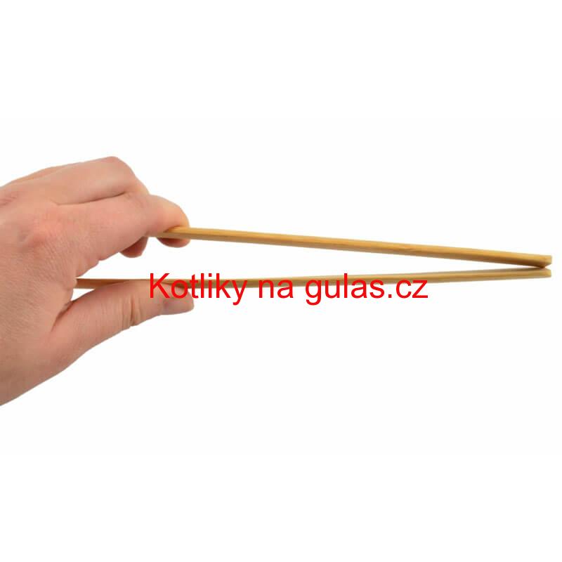 Dřevěné grilovací kleště 30 cm