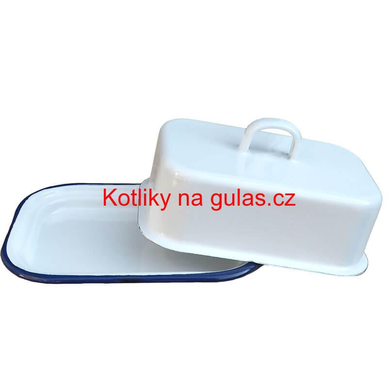 Smaltovaná maselnička - bílá
