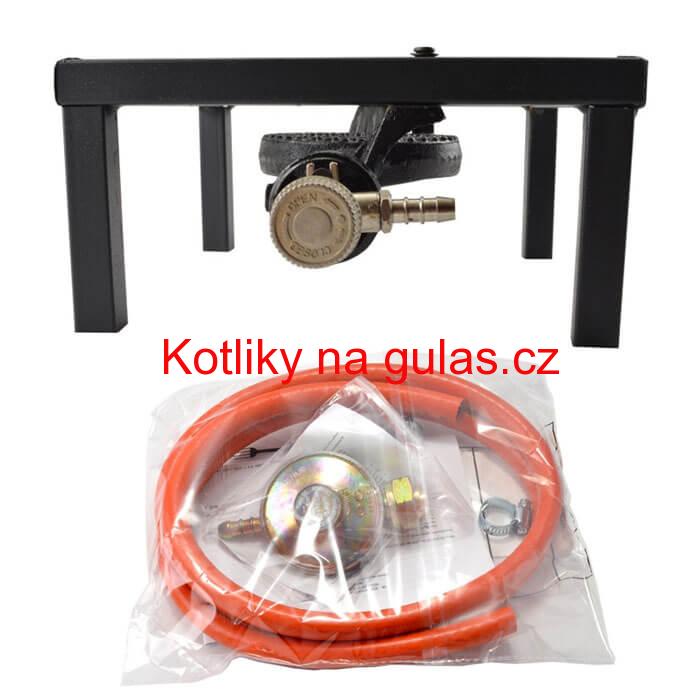 Plynový hořák HU 3 kW + tlaková hadice 1,5 m + regulátor tlaku 30 mbar