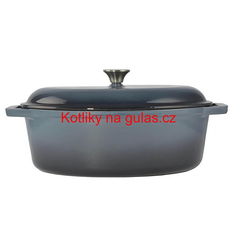 Litinový pekáč se smaltovaným povrchem na kachnu 36 cm